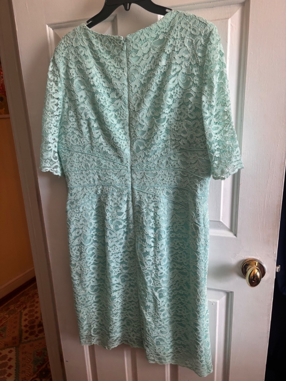 Antonio Melani Mint Green Lace Dress - Picture 3 of 3